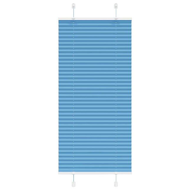 Plisségardin Blå 60x150 cm Stofbredde 59,4 cm Polyester