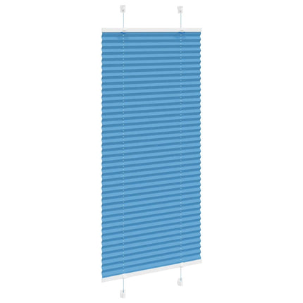 Plisségardin Blå 60x150 cm Stofbredde 59,4 cm Polyester
