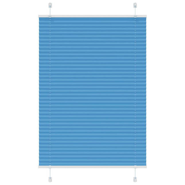 Plisségardin Blå 85x150 cm Stofbredde 84,4 cm Polyester