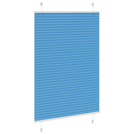 Plisségardin Blå 90x150 cm Stofbredde 89,4 cm Polyester