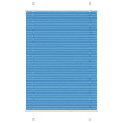 Plisségardin Blå 95x150 cm Stofbredde 94,4 cm Polyester