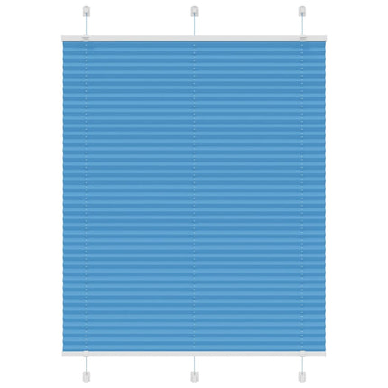 Plisségardin Blå 110x150 cm Stofbredde 109,4 cm Polyester