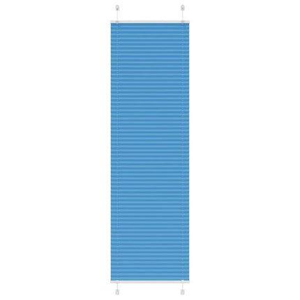 Plisségardin Blå 65x200 cm Stofbredde 64,4 cm Polyester