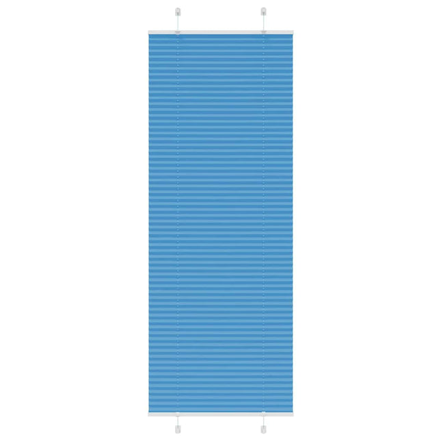 Plisségardin Blå 70x200 cm Stofbredde 69,4 cm Polyester