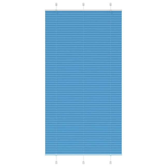 Plisségardin Blå 110x200 cm Stofbredde 109,4 cm Polyester
