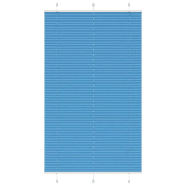 Plisségardin Blå 120x200 cm Stofbredde 119,4 cm Polyester