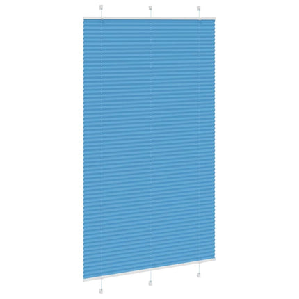Plisségardin Blå 120x200 cm Stofbredde 119,4 cm Polyester