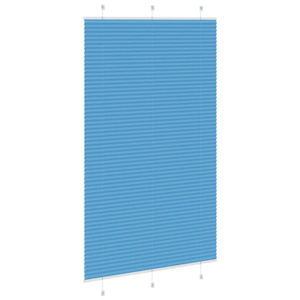 Plisségardin Blå 120x200 cm Stofbredde 119,4 cm Polyester