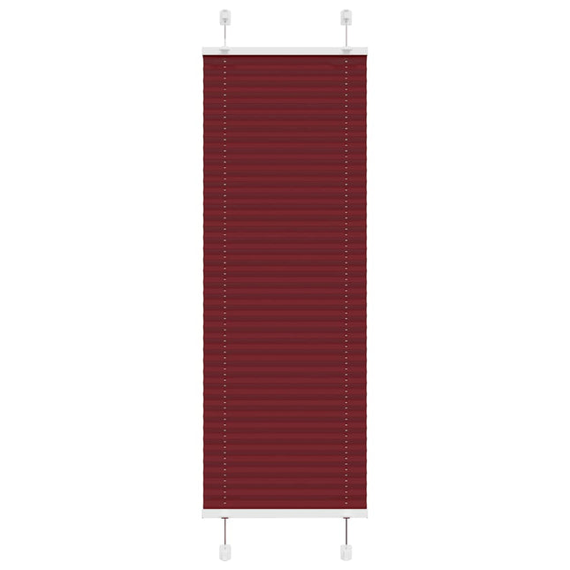 Plisségardin Bordeauxrød 45x100 cm Stofbredde 44,4 cm Polyester