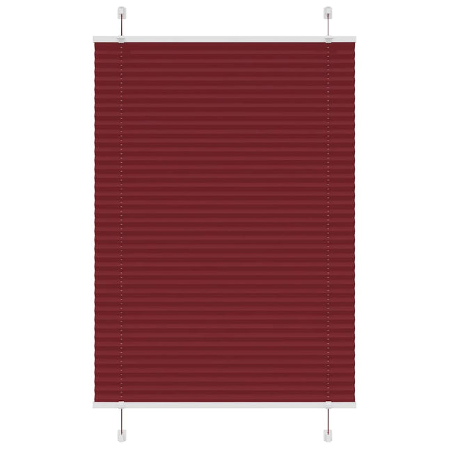 Plisségardin Bordeauxrød 90x100 cm Stofbredde 89,4 cm Polyester