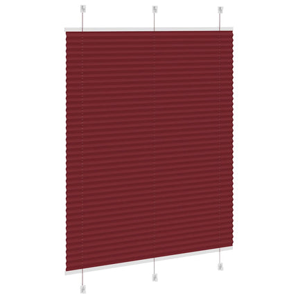 Plisségardin Bordeauxrød 110x100 cm Stofbredde 109,4 cm