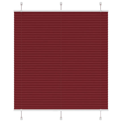 Plisségardin Bordeauxrød 115x100 cm Stofbredde 114,4 cm