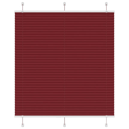 Plisségardin Bordeauxrød 120x100 cm Stofbredde 119,4 cm