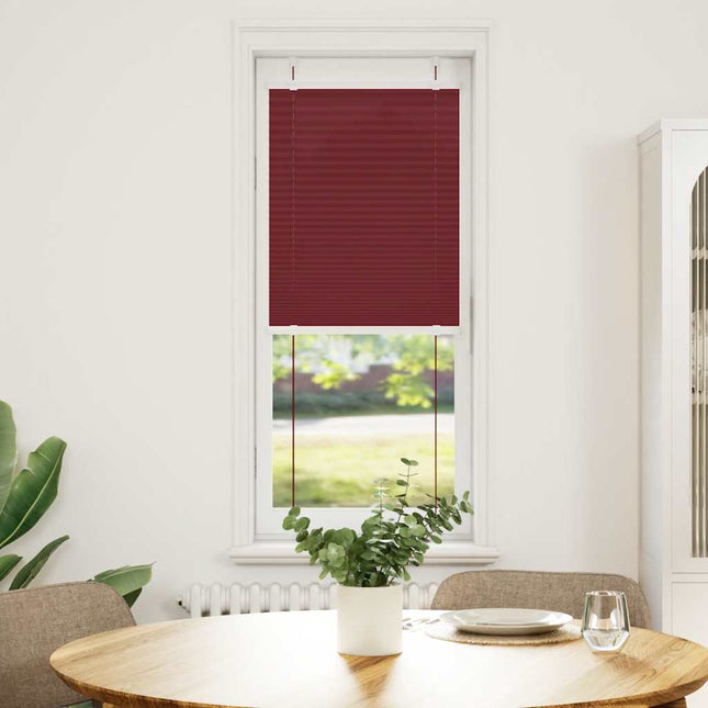 Plisségardin Bordeauxrød 40x150 cm Stofbredde 39,4 cm Polyester