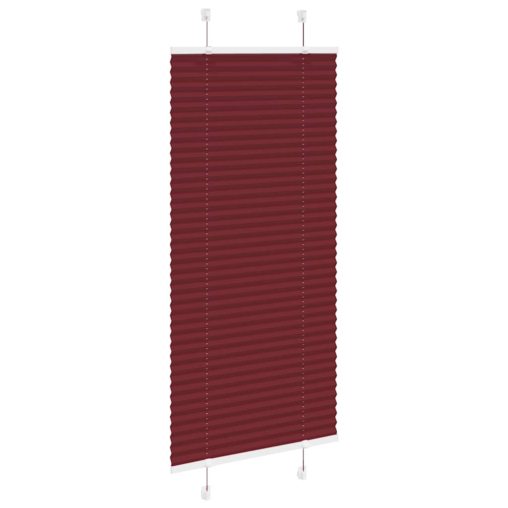 Plisségardin Bordeauxrød 55x150 cm Stofbredde 54,4 cm Polyester