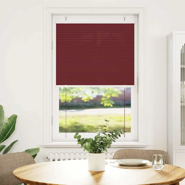 Plisségardin Bordeauxrød 70x150 cm Stofbredde 69,4 cm Polyester