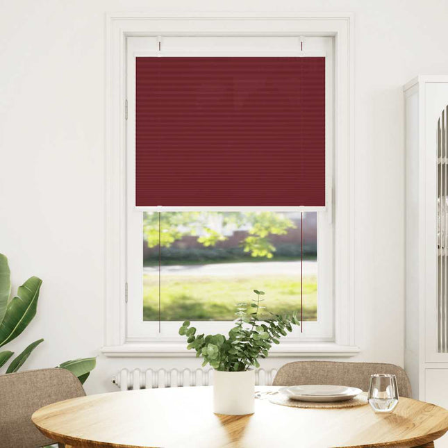 Plisségardin Bordeauxrød 75x150 cm Stofbredde 74,4 cm Polyester