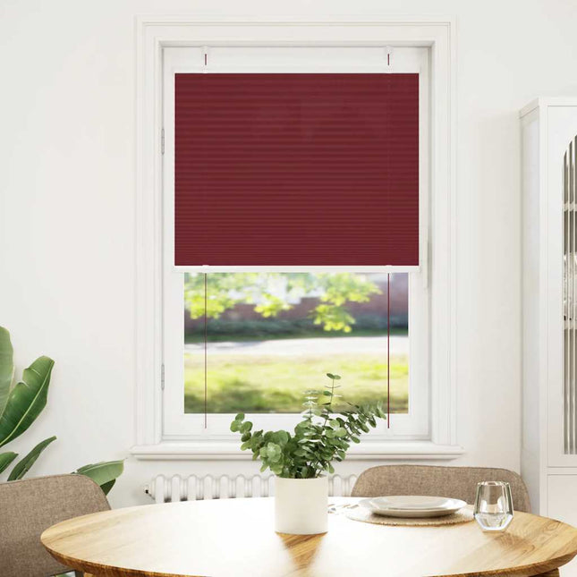 Plisségardin Bordeauxrød 80x150 cm Stofbredde 79,4 cm Polyester