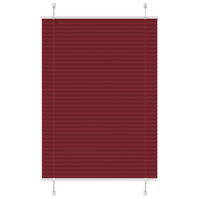 Plisségardin Bordeauxrød 100x150 cm Stofbredde 99,4cm Polyester