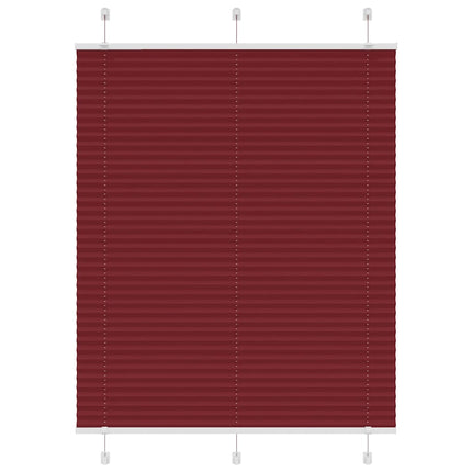 Plisségardin Bordeauxrød 105x150 cm Stofbredde 104,4 cm