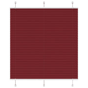 Plisségardin Bordeauxrød 115x150 cm Stofbredde 114,4 cm