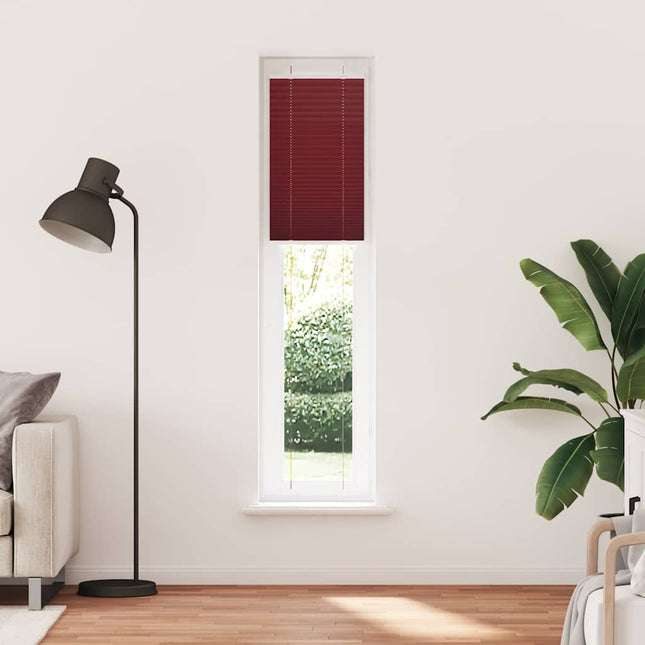Plisségardin Bordeauxrød 40x200 cm Stofbredde 39,4 cm Polyester