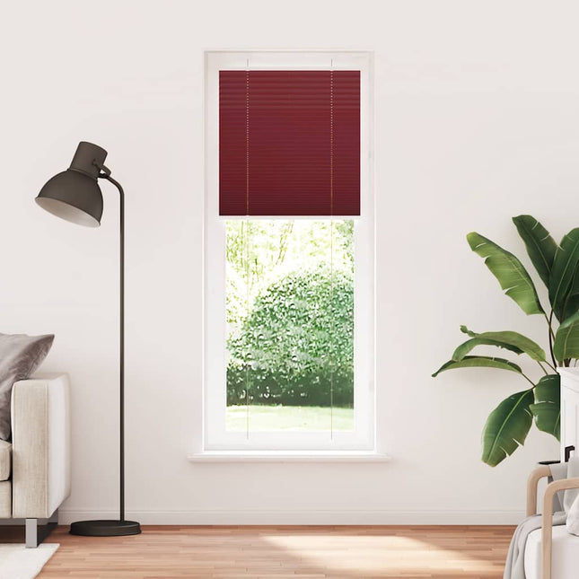 Plisségardin Bordeauxrød 80x200 cm Stofbredde 79,4 cm Polyester