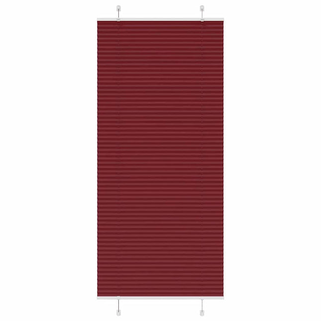 Plisségardin Bordeauxrød 85x200 cm Stofbredde 84,4 cm Polyester