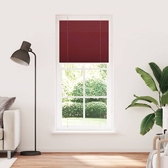 Plisségardin Bordeauxrød 90x200 cm Stofbredde 89,4 cm Polyester