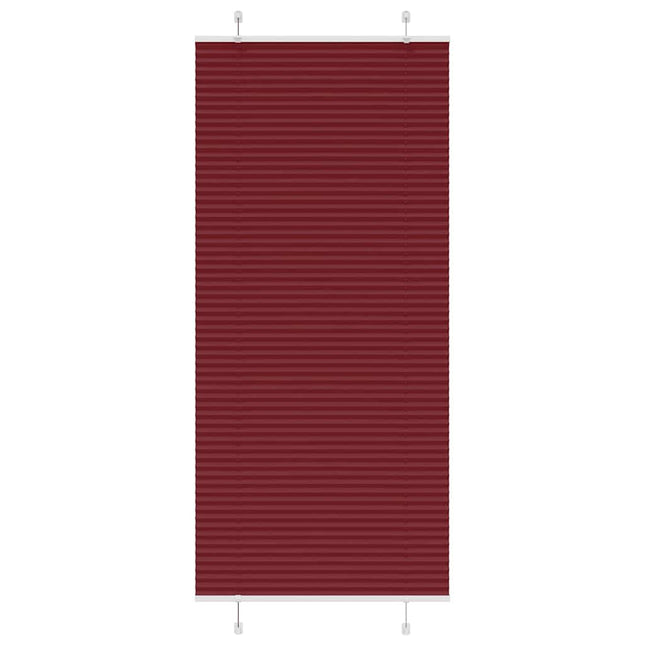Plisségardin Bordeauxrød 95x200 cm Stofbredde 94,4 cm Polyester