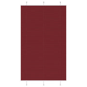 Plisségardin Bordeauxrød 120x200 cm Stofbredde 119,4 cm