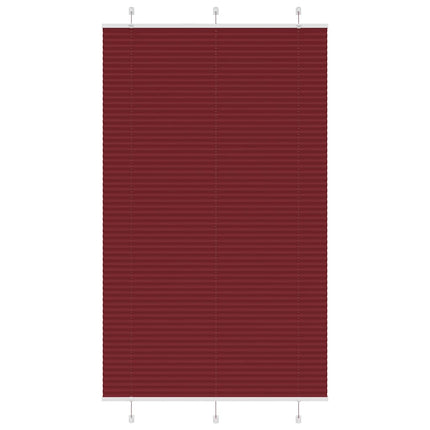 Plisségardin Bordeauxrød 120x200 cm Stofbredde 119,4 cm