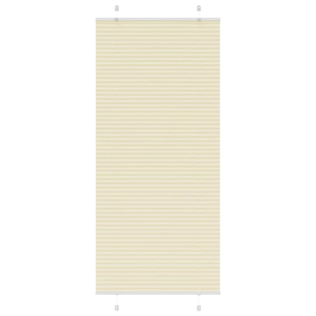 Plisségardin fløde 95x200 cm Stofbredde 94,4 cm Polyester