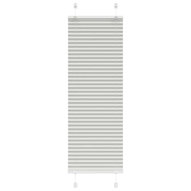 Plisségardin Lysegrå 40x100 cm Stofbredde 39,4 cm Polyester