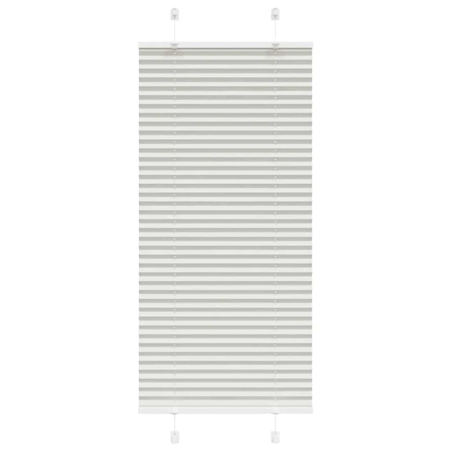 Plisségardin Lysegrå 65x100 cm Stofbredde 64,4 cm Polyester