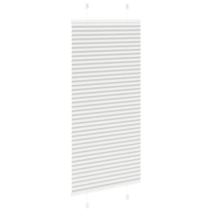 Plisségardin Lysegrå 65x100 cm Stofbredde 64,4 cm Polyester