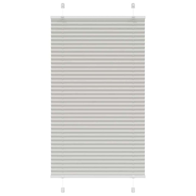Plisségardin Lysegrå 80x100 cm Stofbredde 79,4 cm Polyester