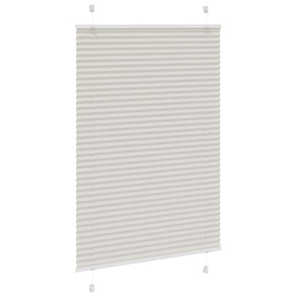 Plisségardin Lysegrå 85x100 cm Stofbredde 84,4 cm Polyester