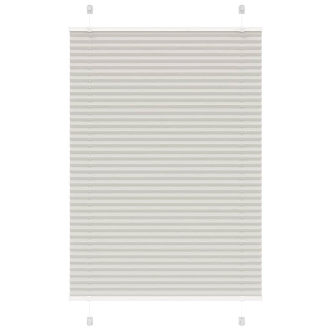 Plisségardin Lysegrå 90x100 cm Stofbredde 89,4 cm Polyester