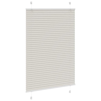 Plisségardin Lysegrå 90x100 cm Stofbredde 89,4 cm Polyester