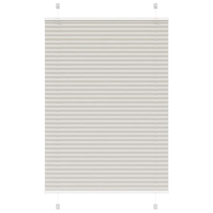 Plisségardin Lysegrå 95x100 cm Stofbredde 94,4 cm Polyester