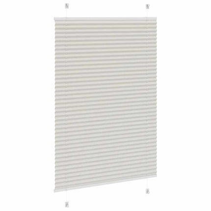 Plisségardin Lysegrå 95x100 cm Stofbredde 94,4 cm Polyester