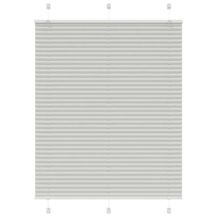 Plisségardin Lysegrå 105x100 cm Stofbredde 104,4 cm Polyester