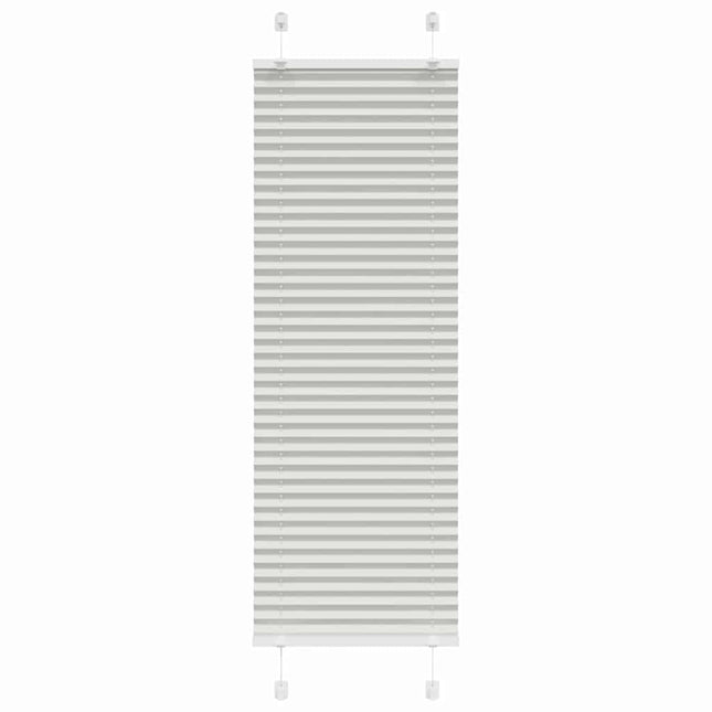 Plisségardin Lysegrå 45x150 cm Stofbredde 44,4 cm Polyester