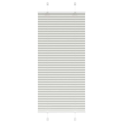 Plisségardin Lysegrå 55x150 cm Stofbredde 54,4 cm Polyester