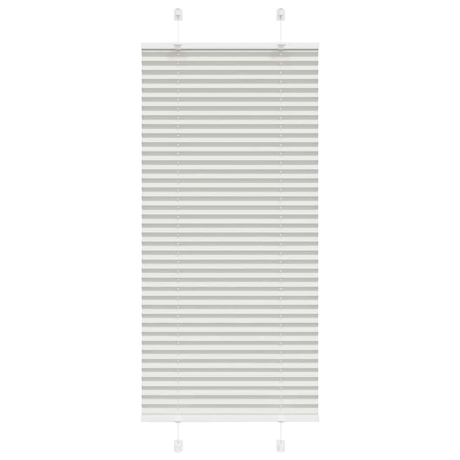 Plisségardin Lysegrå 55x150 cm Stofbredde 54,4 cm Polyester