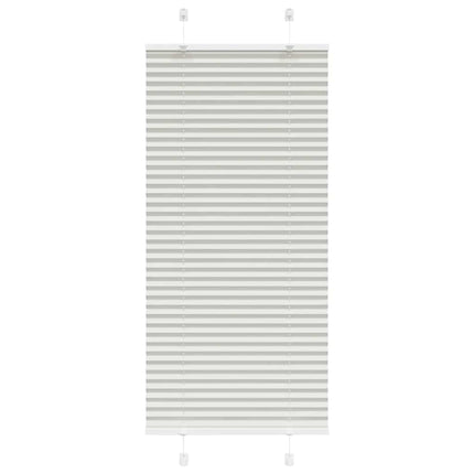 Plisségardin Lysegrå 65x150 cm Stofbredde 64,4 cm Polyester