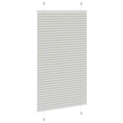 Plisségardin Lysegrå 70x150 cm Stofbredde 69,4 cm Polyester