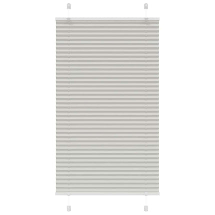 Plisségardin Lysegrå 75x150 cm Stofbredde 74,4 cm Polyester
