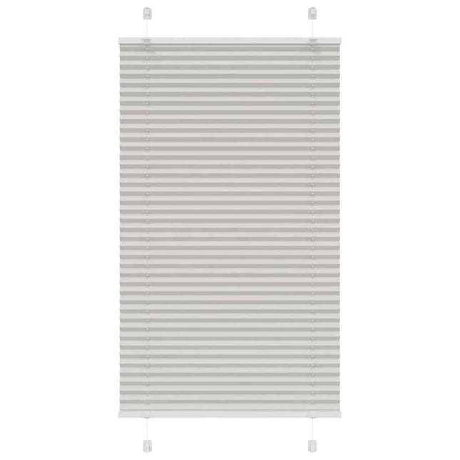 Plisségardin Lysegrå 80x150 cm Stofbredde 79,4 cm Polyester